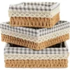 Farmlyn Creek Woven Wicker Storage Baskets With Removable Liner (3 Sizes, 3 Pack) 2 Farmlyn Creek Woven Wicker Storage Baskets With Removable Liner (3 Sizes, 3 Pack) -US Storage Furniture Sales 6096672