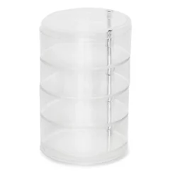 Plastic Jewelry Organizer, Hair Tie Container For Bathroom (4.5 X 6.9 In) 9 Plastic Jewelry Organizer, Hair Tie Container For Bathroom (4.5 X 6.9 In) -US Storage Furniture Sales 6106508 ALT3