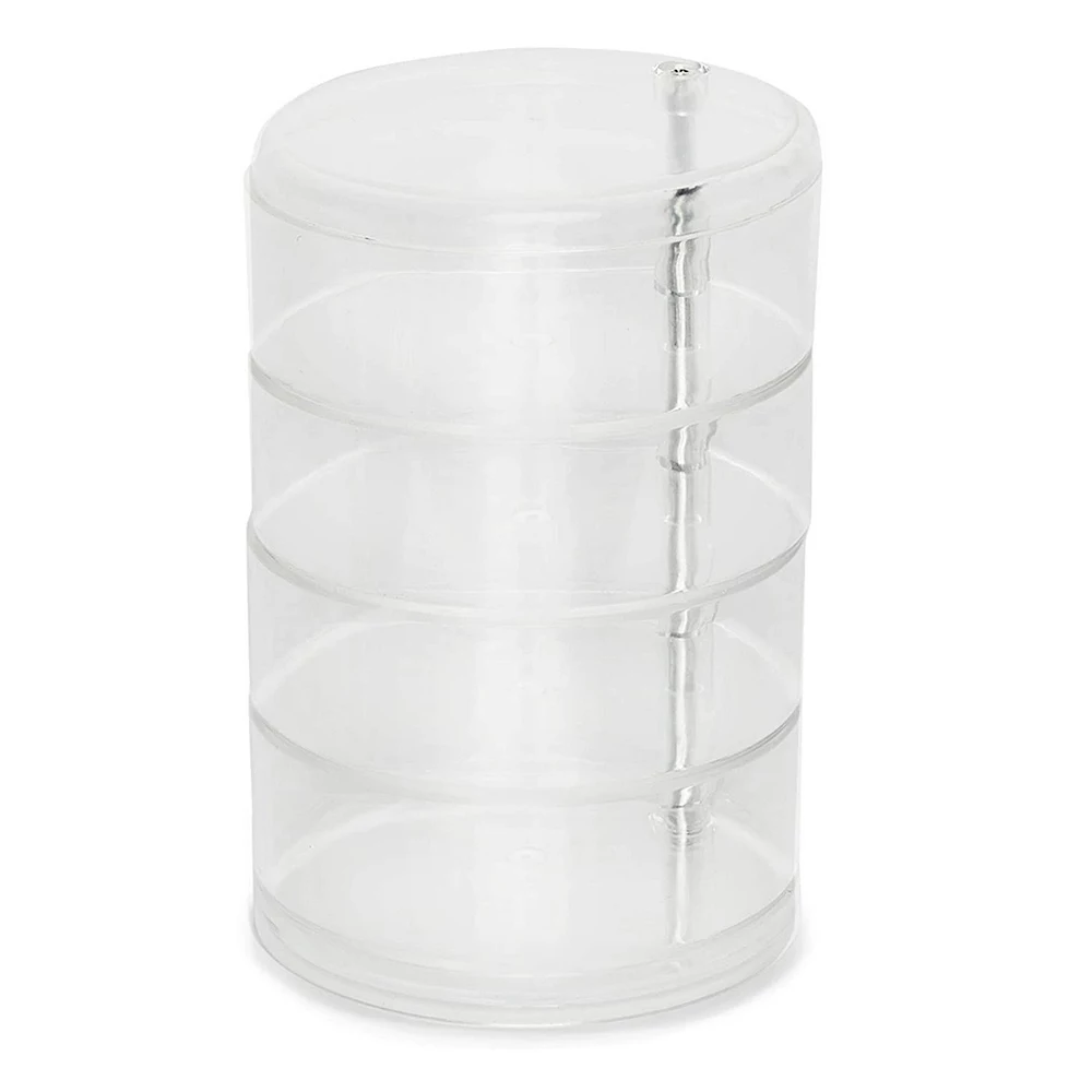 Plastic Jewelry Organizer, Hair Tie Container For Bathroom (4.5 X 6.9 In) 6 Plastic Jewelry Organizer, Hair Tie Container For Bathroom (4.5 X 6.9 In) - Image 4