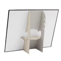 2 Pack Jewelry Display Boards With Hooks, Black Velvet Boutique Necklace Stands For Pop Up Shop (14.6 X 11.9 X 4.5 In) -US Storage Furniture Sales 6106516 ALT3