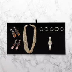 Black Velvet Jewelry Accessory Display Pads (14 ⅛ In, 6 Pack) -US Storage Furniture Sales 6106541 ALT2