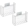 MDesign Metal Hanging Shelf-Adhesive Kitchen Storage Basket - 2 Pack -US Storage Furniture Sales 6137011