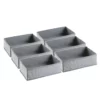 MDesign Soft Fabric Dresser Drawer And Closet Storage Organizer - 6 Pack -US Storage Furniture Sales 6140861