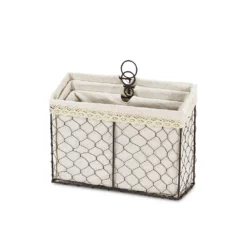 Cheungs Home Decorative Lined Wire Organizer, Set Of 3 -US Storage Furniture Sales 6144768 ALT2