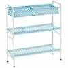 MDesign 3-Tier Kids Toy Box Storage Organizer Cart 1 MDesign 3-Tier Kids Toy Box Storage Organizer Cart -US Storage Furniture Sales 6149950 Turquoise White