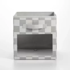 MDesign Fabric Nursery Storage Cube With Front Window, 4 Pack -US Storage Furniture Sales 6167601 ALT2