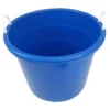 Homz 18 Gal Plastic Open Storage Round Utility Tub With Handles, Blue (2 Pack) -US Storage Furniture Sales 6168086