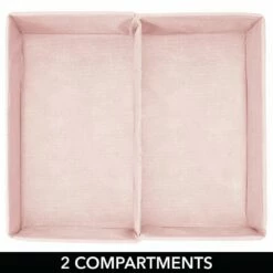 MDesign Fabric Dresser Drawer/Closet Storage, 2 Section Tray - 3 Pack -US Storage Furniture Sales 6168498 ALT3