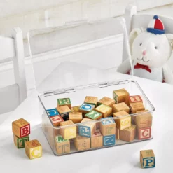 MDesign Plastic Playroom/Gaming Storage Organizer Box, Hinge Lid, 8 Pack 8 MDesign Plastic Playroom/Gaming Storage Organizer Box, Hinge Lid, 8 Pack -US Storage Furniture Sales 6168500 ALT2