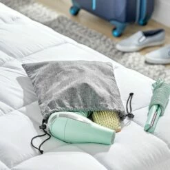 MDesign Large-Capacity Travel Bag With Draw String Closure, 2 Pack -US Storage Furniture Sales 6172753 ALT2