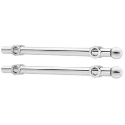 Rev-A-Shelf CVR-12-CR 12" Extendable Designer Closet Valet Rod, Chrome (2 Pack)