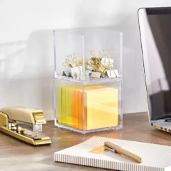 MDesign Plastic Storage Desk Organizer Bin For Home, Office - 3 Pack -US Storage Furniture Sales 6303421 ALT2