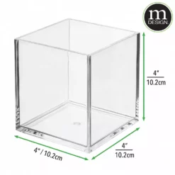 MDesign Plastic Storage Desk Organizer Bin For Home, Office - 3 Pack -US Storage Furniture Sales 6303421 ALT3