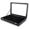 Black Jewelry Display Tray With Velvet Lining For Gemstones, Rocks (24 Slots, 14 X 9.5 X 2 In) -US Storage Furniture Sales 6304885