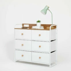 Cameron Charging 6-Drawer Storage Unit -US Storage Furniture Sales Charging 6Drawer Storage Unit White Wood 012 1