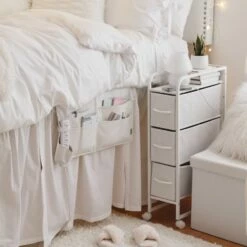 Reese Narrow 3-Drawer Cart On Wheels -US Storage Furniture Sales Storage BedsideCaddyNarrowCart