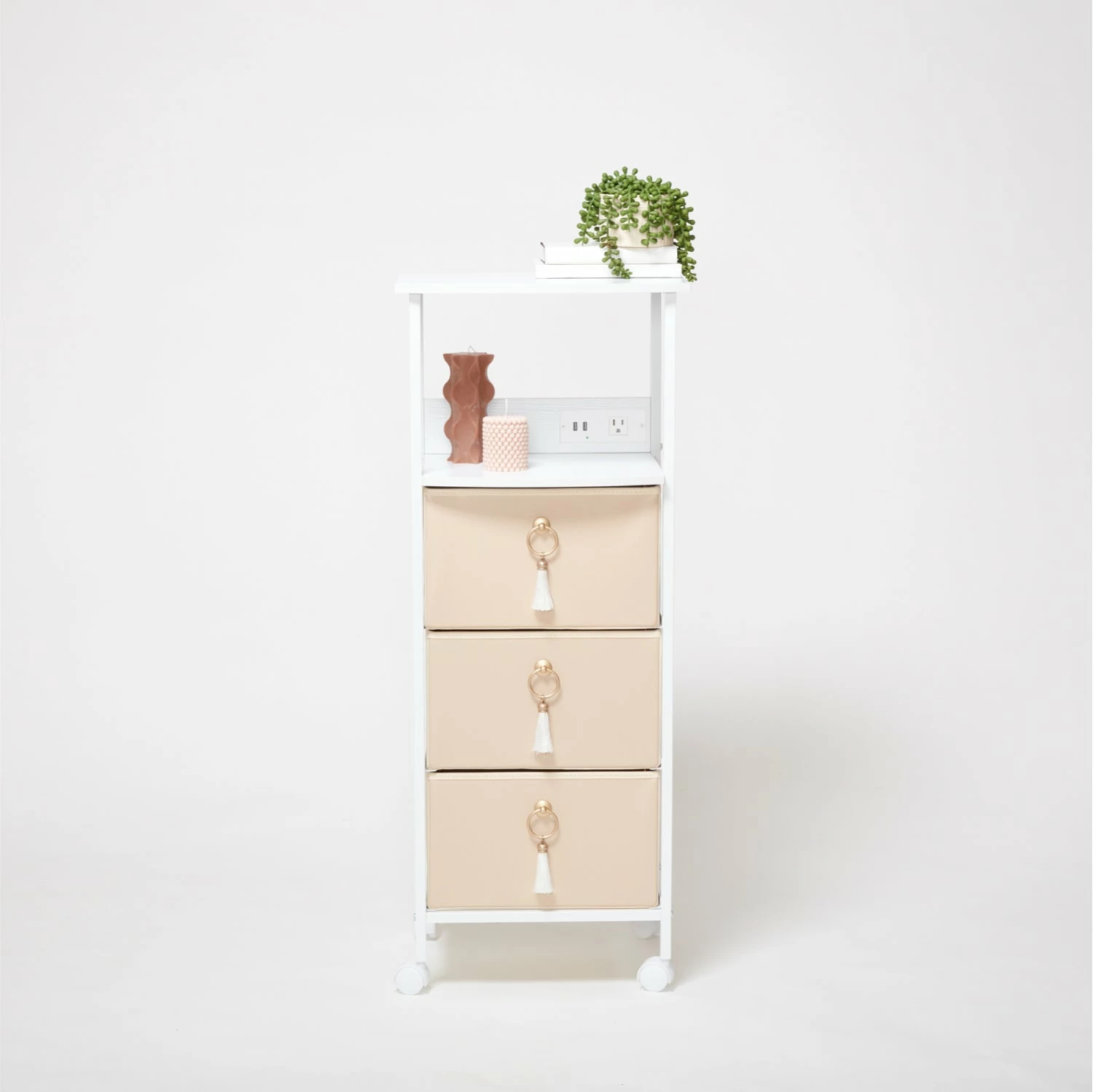 Sutton Charging 3-Drawer Cart On Wheels 3 Sutton Charging 3-Drawer Cart On Wheels