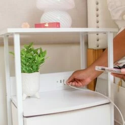 Sutton Charging 3-Drawer Cart On Wheels 35 Sutton Charging 3-Drawer Cart On Wheels -US Storage Furniture Sales Storage SuttonWhite 835d3424 36a6 45bf ad74 3890b7fe5909